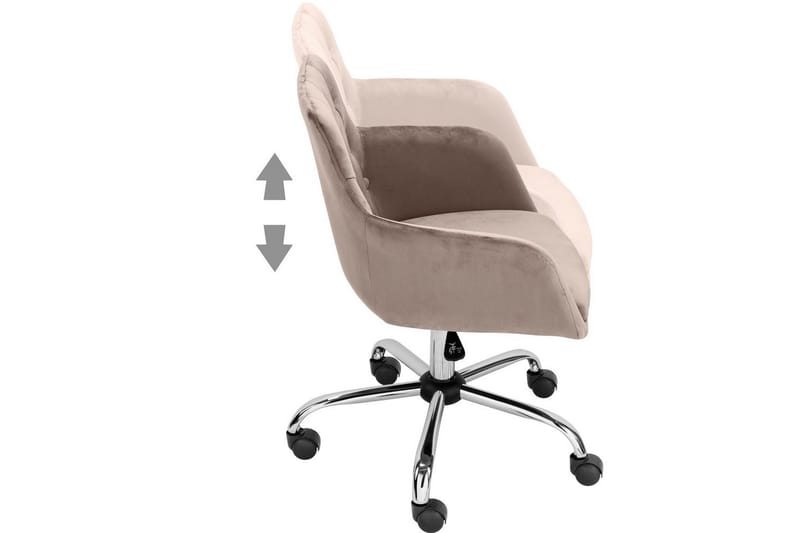 Kontorstol Perry Taupe - Taupe - Møbler - Stoler & lenestoler - Kontorstol & skrivebordsstol