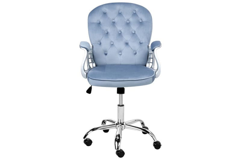Kontorstol Princess - Blå, Sølv, Svart - Møbler - Stoler & lenestoler - Kontorstol & skrivebordsstol