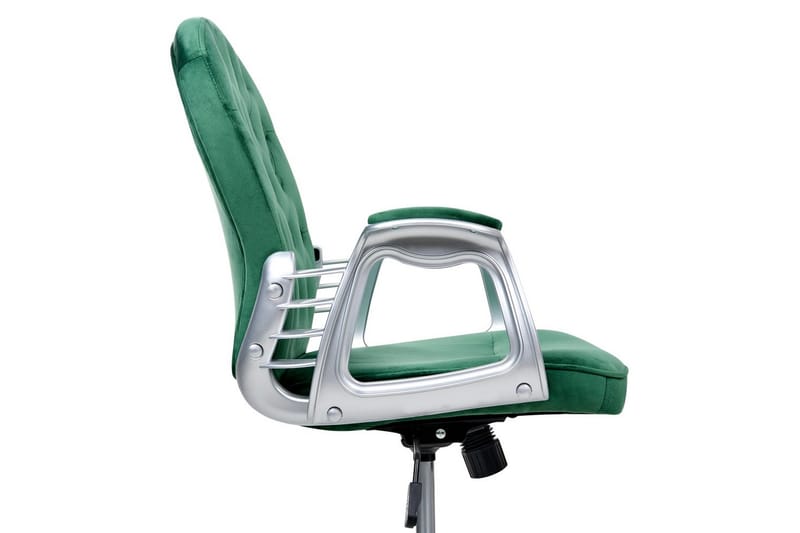Kontorstol Princess - Grønn, sølv, svart, Grønn, Sølv, Svart - Møbler - Stoler & lenestoler - Kontorstol & skrivebordsstol