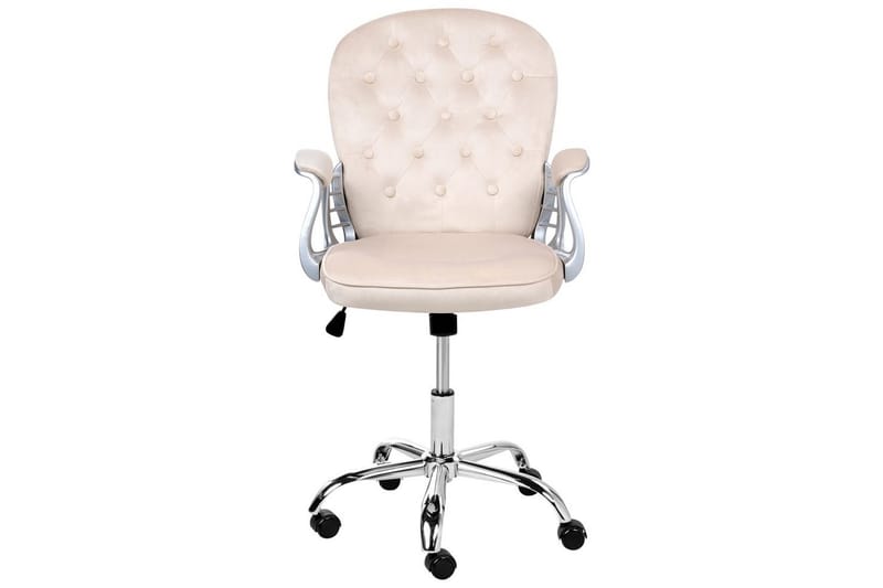 Kontorstol Princess - Beige, Sølv, Svart - Møbler - Stoler & lenestoler - Kontorstol & skrivebordsstol