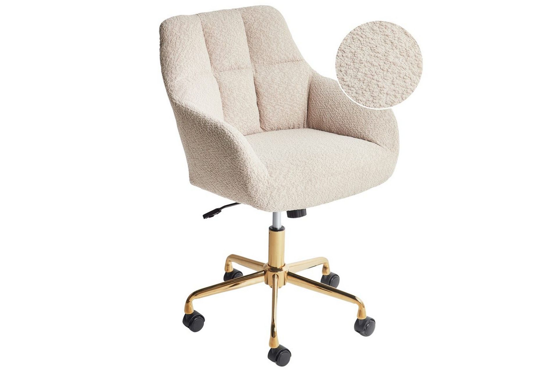 Kontorstol Palmdale Beige/svart/gull - Beige/svart/gull