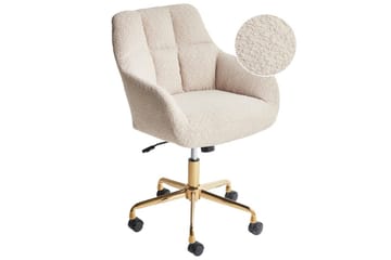 Kontorstol Palmdale Beige/svart/gull