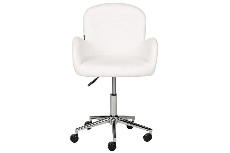 Kontorstol Priddy Hvit/Sølv - Hvit/Sølv - Møbler - Stoler & lenestoler - Kontorstol & skrivebordsstol