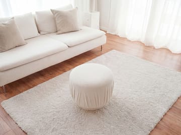 Älven rund sittepuff 50 cm i stoff - lys krem - Møbler - Stoler & lenestoler - Krakk - Puff
