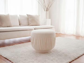 Älven rund sittepuff 50 cm i stoff - lys krem - Møbler - Stoler & lenestoler - Krakk - Puff