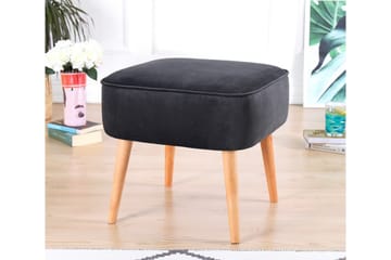 Anaro Sittepuff 45 cm Rektangulær - Mørkegrå - Møbler - Stoler & lenestoler - Krakk - Puff