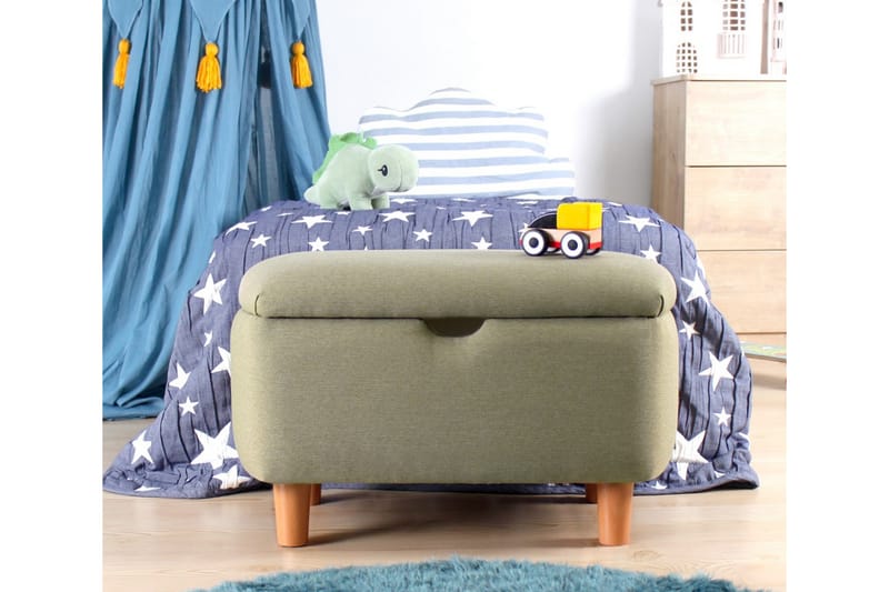 Anaro Puff 61 cm Rektangulær - Grønn - Møbler - Stoler & lenestoler - Krakk - Puff