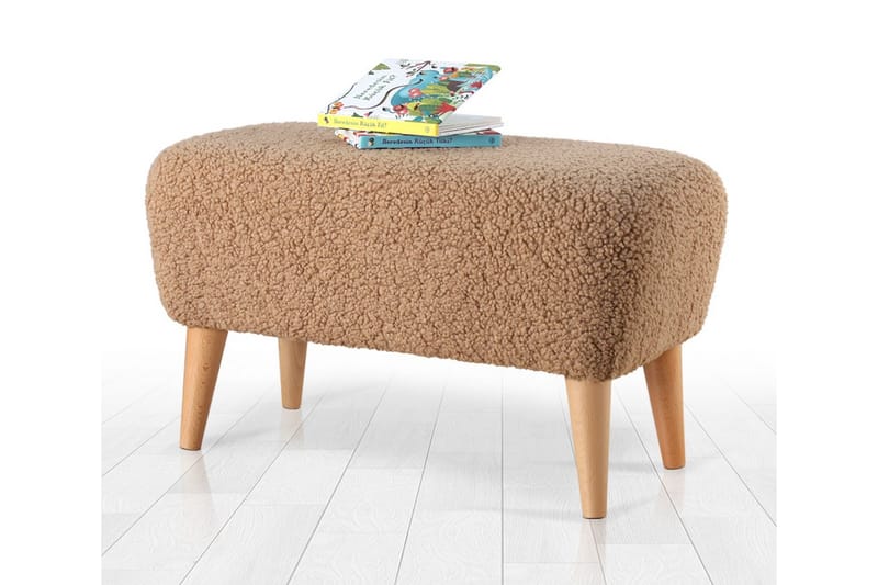 Anaro Puff 61 cm Rektangulær - Brun - Møbler - Stoler & lenestoler - Krakk - Puff
