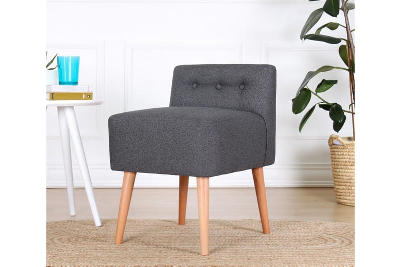 Anaro Sittepuff 43 cm Rektangulær - Grå - Møbler - Stoler & lenestoler - Krakk - Puff