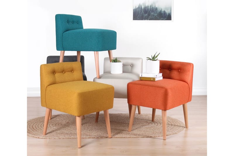 Anaro Sittepuff 43 cm Rektangulær - Grå - Møbler - Stoler & lenestoler - Krakk - Puff