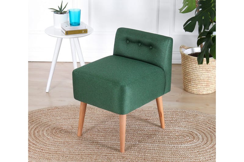 Anaro Sittepuff 43 cm Rektangulær - Mørkegrønn - Møbler - Stoler & lenestoler - Krakk - Puff