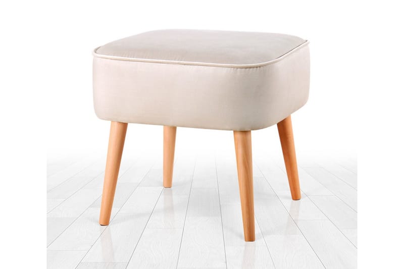 Anaro Sittepuff 45 cm Rektangulær - Beige - Møbler - Stoler & lenestoler - Krakk - Puff