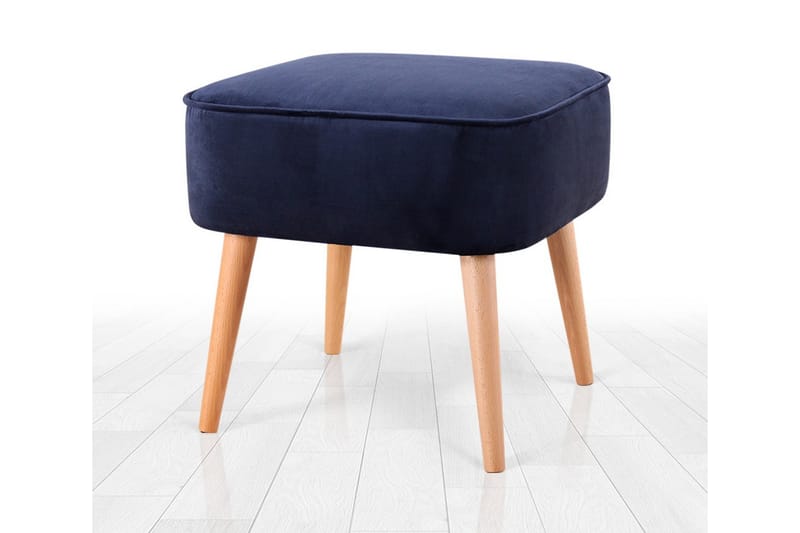 Anaro Sittepuff 45 cm Rektangulær - Marineblå - Møbler - Stoler & lenestoler - Krakk - Puff