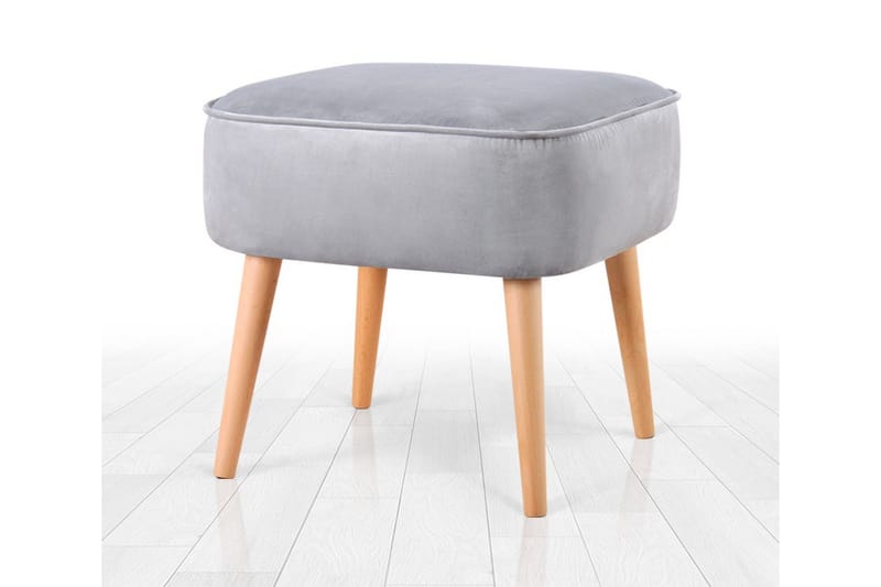 Anaro Sittepuff 45 cm Rektangulær - Lys grå - Møbler - Stoler & lenestoler - Krakk - Puff
