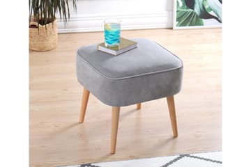 Anaro Sittepuff 45 cm Rektangulær - Lys grå - Møbler - Stoler & lenestoler - Krakk - Puff