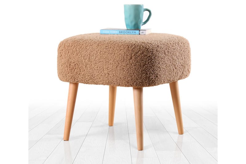 Anaro Sittepuff 45 cm Rektangulær - Brun - Møbler - Stoler & lenestoler - Krakk - Puff