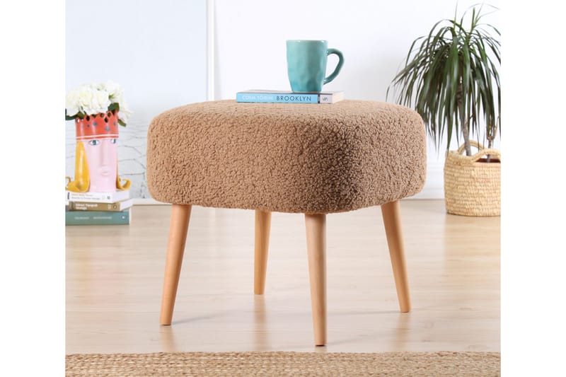 Anaro Sittepuff 45 cm Rektangulær - Brun - Møbler - Stoler & lenestoler - Krakk - Puff
