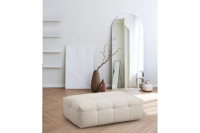 Octavian Fotskammel 120 cm, Beige