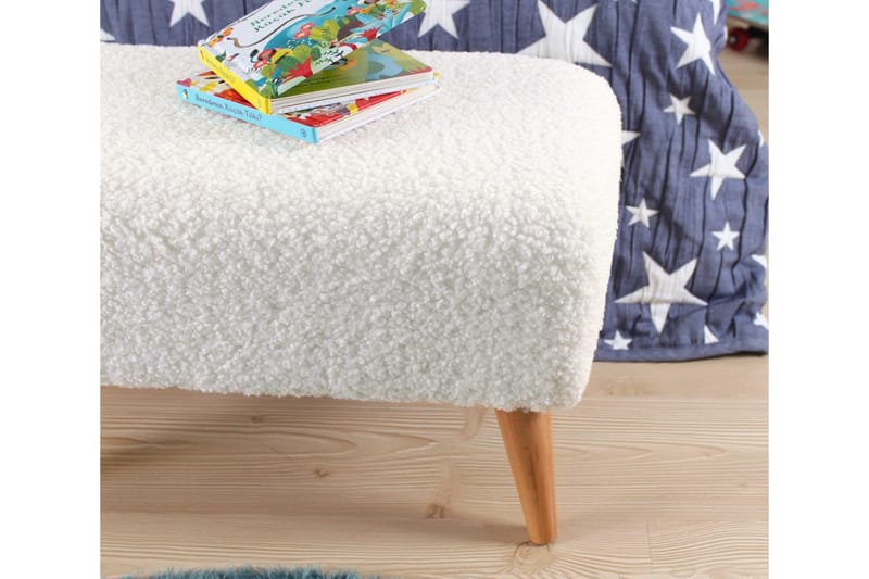 Anaro Puff 61 cm Rektangulær - Hvit - Møbler - Stoler & lenestoler - Krakk - Puff