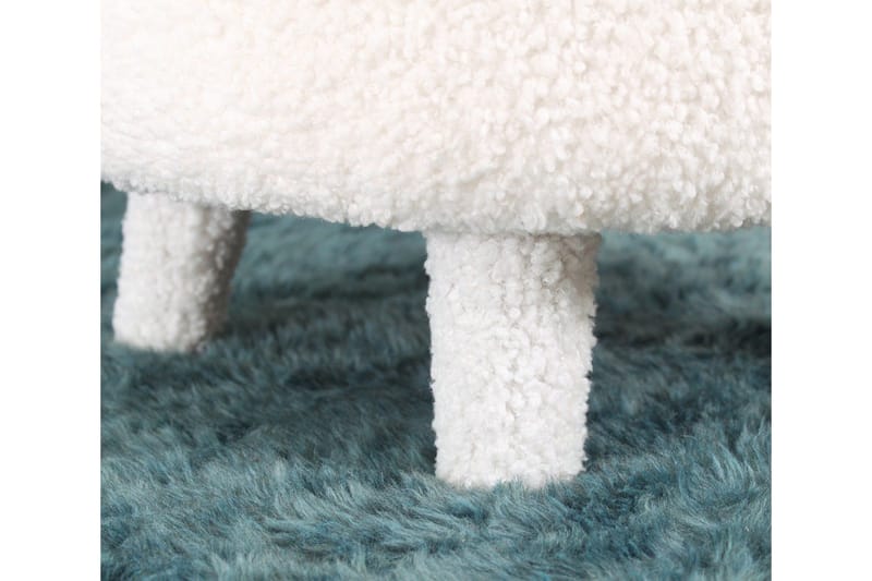 Anaro Sittepuff Rund - Hvit - Møbler - Stoler & lenestoler - Krakk - Puff