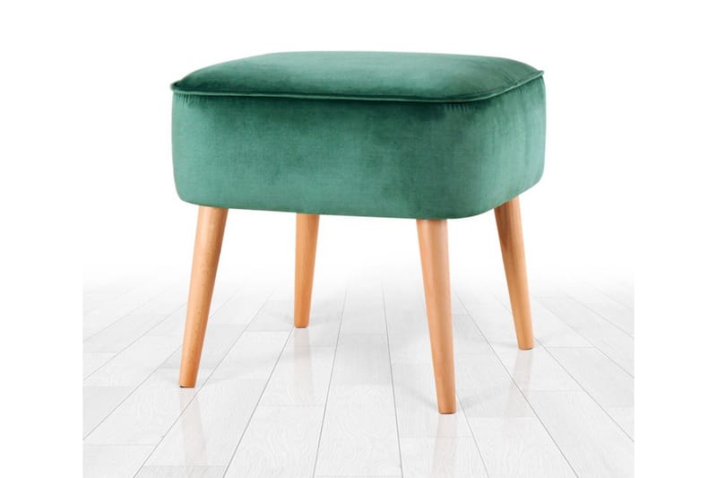 Anaro Sittepuff 45 cm Rektangulær, Grønn