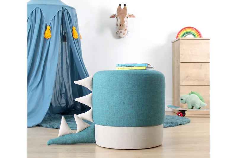 Anaro Sittepuff Rund - Blå - Møbler - Stoler & lenestoler - Krakk - Puff