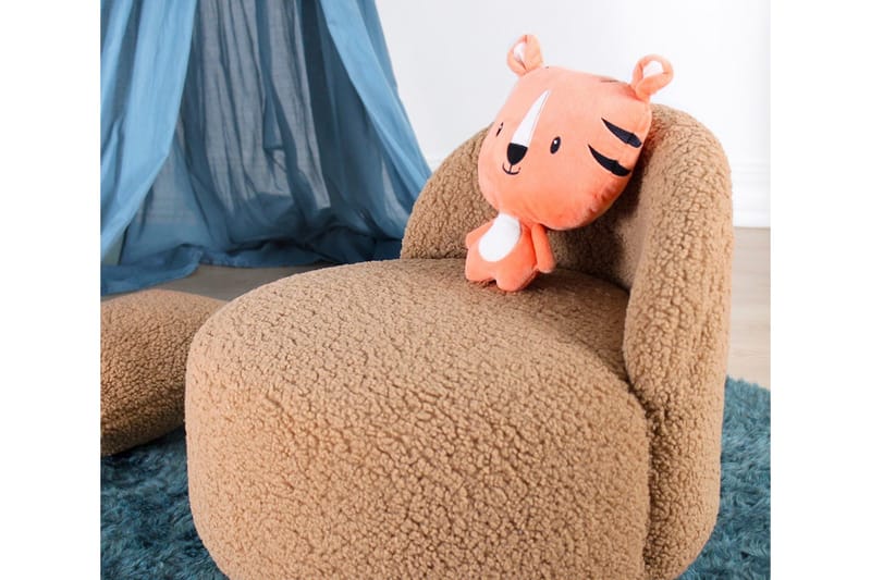 Anaro Sittepuff Rund - Brun - Møbler - Stoler & lenestoler - Krakk - Puff