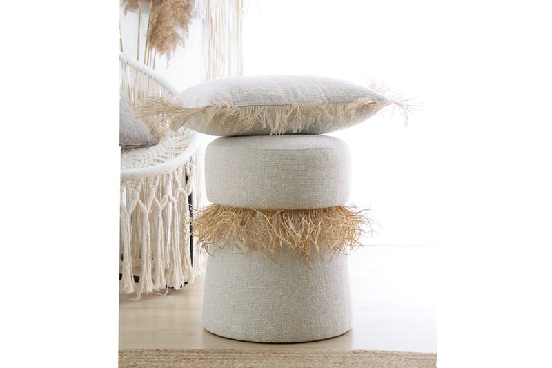 Anaro Sittepuff Rund - Beige - Møbler - Stoler & lenestoler - Krakk - Puff