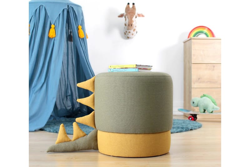 Anaro Sittepuff Rund - Grønn - Møbler - Stoler & lenestoler - Krakk - Puff