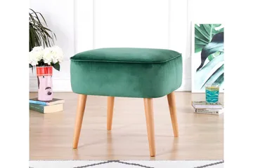 Anaro Sittepuff 45 cm Rektangulær - Grønn - Møbler - Stoler & lenestoler - Krakk - Puff