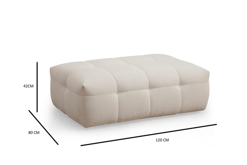 Octavian Fotskammel 120 cm - Beige - Møbler - Stoler & lenestoler - Krakk - Fotskammel