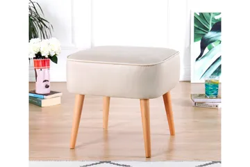 Anaro Sittepuff 45 cm Rektangulær - Beige - Møbler - Stoler & lenestoler - Krakk - Puff