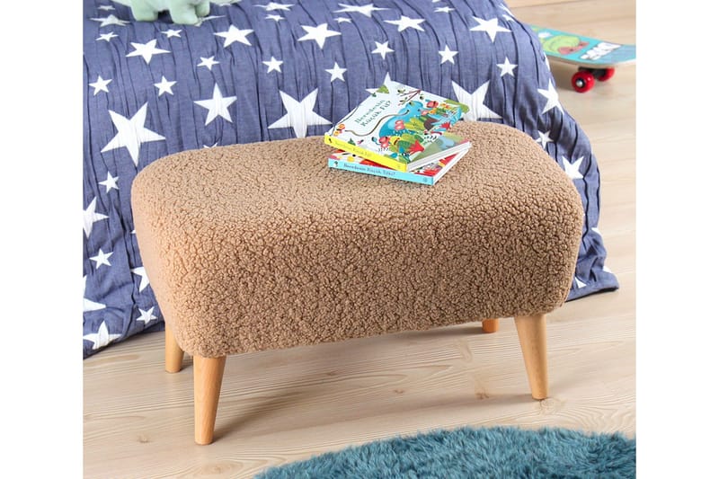 Anaro Puff 61 cm Rektangulær - Brun - Møbler - Stoler & lenestoler - Krakk - Puff