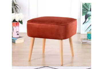 Anaro Sittepuff 45 cm Rektangulær - Rød - Møbler - Stoler & lenestoler - Krakk - Puff