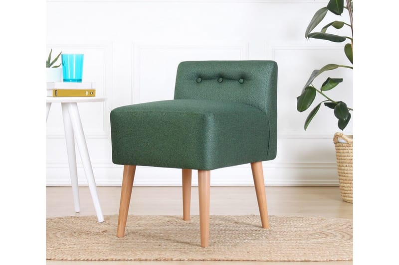 Anaro Sittepuff 43 cm Rektangulær, Mørkegrønn