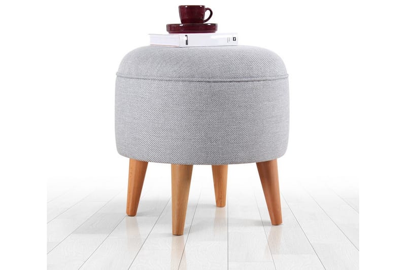 Anaro Sittepuff Rund, Grå