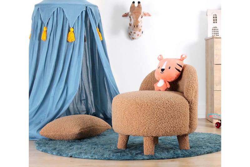 Anaro Sittepuff Rund - Brun - Møbler - Stoler & lenestoler - Krakk - Puff