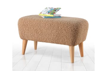 Anaro Puff 61 cm Rektangulær - Brun - Møbler - Stoler & lenestoler - Krakk - Puff