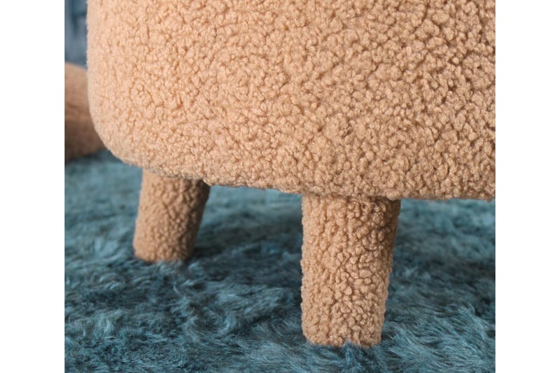 Anaro Sittepuff Rund - Brun - Møbler - Stoler & lenestoler - Krakk - Puff