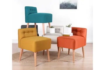Anaro Sittepuff 43 cm Rektangulær - Beige - Møbler - Stoler & lenestoler - Krakk - Puff
