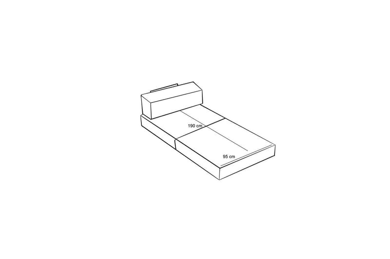 1-seters Sofa Selorbury Hvil Appelsin - Appelsin - Møbler - Stoler & lenestoler - Krakk - Puff