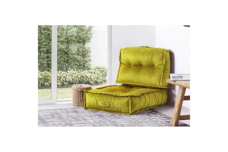 1-seters Sofa Wenarport Lime - Lime - Møbler - Stoler & lenestoler - Krakk - Puff