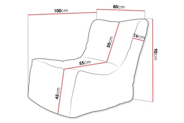 Afridi Sittepuff Utendørs 100 cm - Beige - Møbler - Stoler & lenestoler - Krakk - Puff