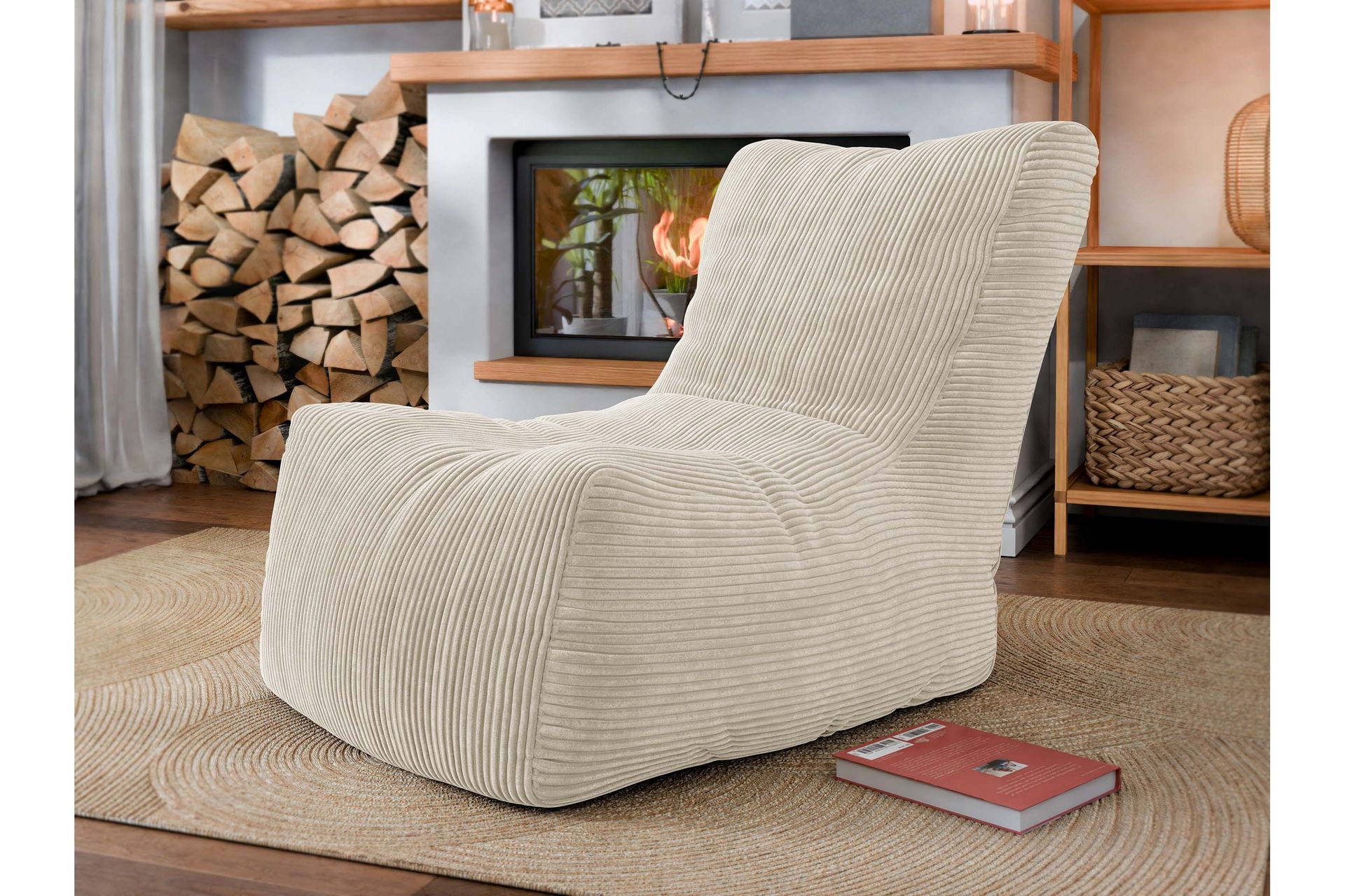 Afridi Sittepuff Utendørs 100 cm - Beige - Møbler - Stoler & lenestoler - Krakk - Puff