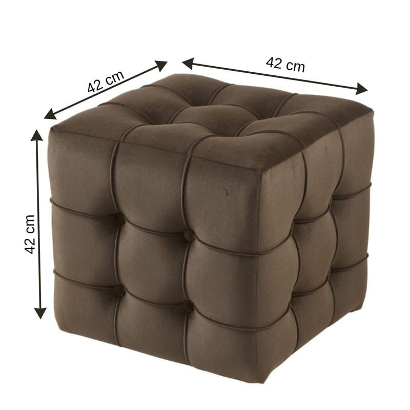 Ameias Sittepuff 42 cm - Brun - Møbler - Stoler & lenestoler - Krakk - Puff