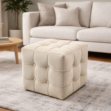 Ameias Sittepuff 42 cm - Krem - Møbler - Stoler & lenestoler - Krakk - Puff