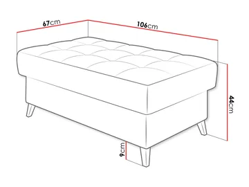 Amshyttan Fotskammel 106 cm - Beige - Møbler - Stoler & lenestoler - Krakk - Puff