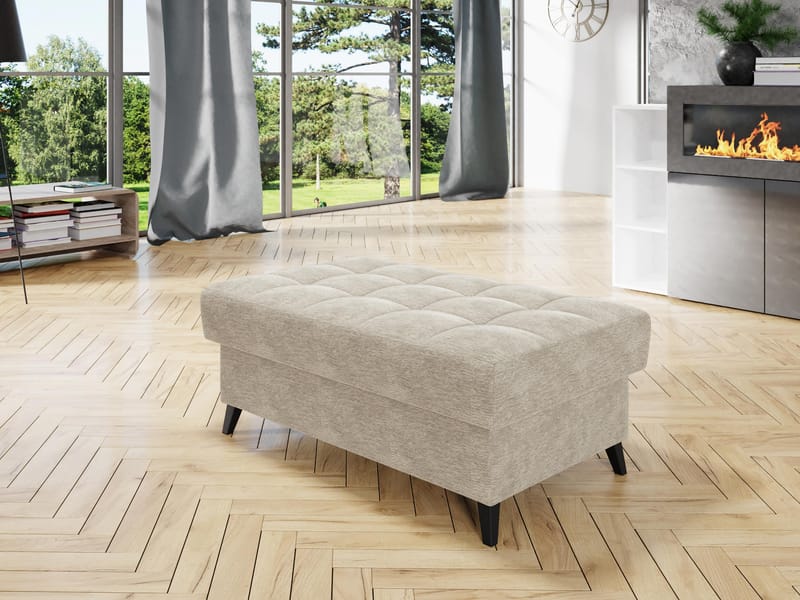 Amshyttan Fotskammel 106 cm - Beige - Møbler - Stoler & lenestoler - Krakk - Puff