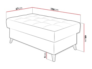 Amshyttan Fotskammel 106 cm - Rosa - Møbler - Stoler & lenestoler - Krakk - Fotskammel
