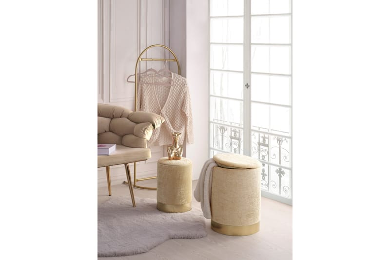 Angola Puff - Beige - Møbler - Stoler & lenestoler - Krakk - Puff